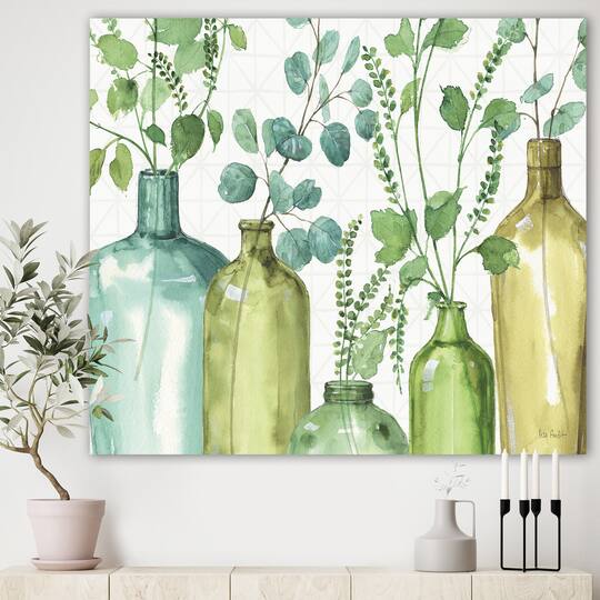 Designart - Mixed Botanical Green Leaves I0